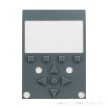 Single color silicone keypads with rectangle window, used for control systems